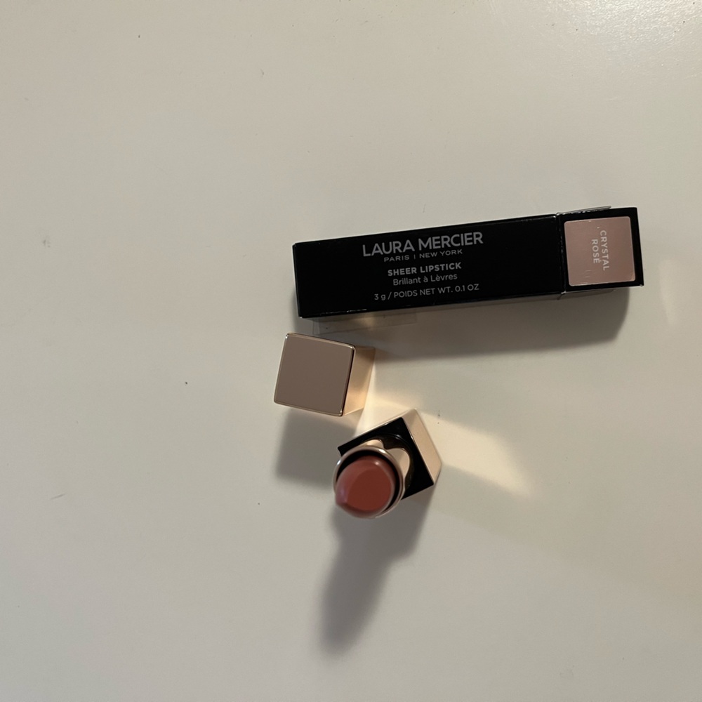 NIB Laura Mercier Sheer Lipstick Crystal Rose Read Defect
